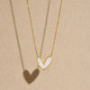 Ashley Mother Of Pearl Heart Necklace